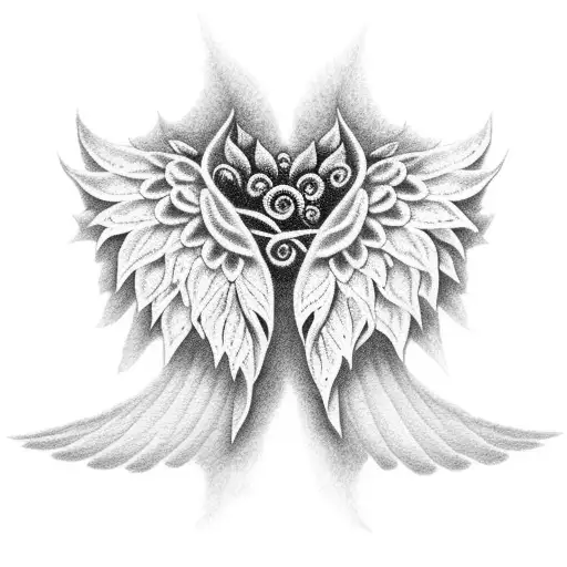 Angel Wings Poinsettia Flower Infinity