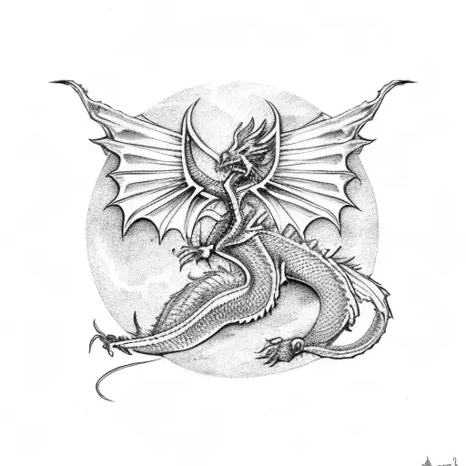 Dragon And Phoenix Skeletons