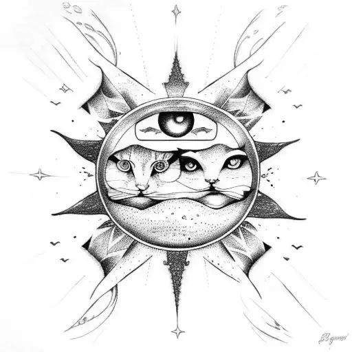 Eyes With Sun And Moon