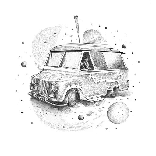 Ice Cream Van In Space