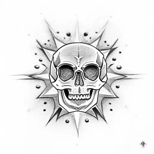 Skull Moon Star
