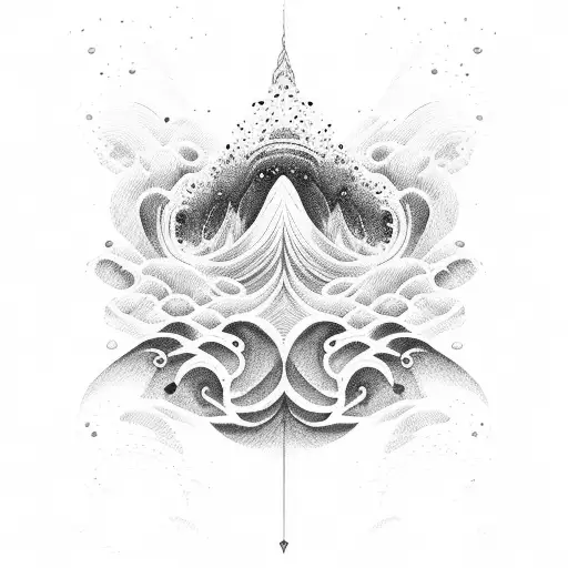 Minimalist Ocean Wave