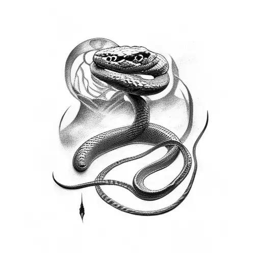Snake With Smoke