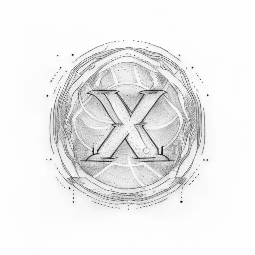 Simple Circle With Letter Y