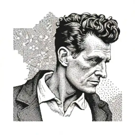 Dotwork Ludwig Wittgenstein Portrait