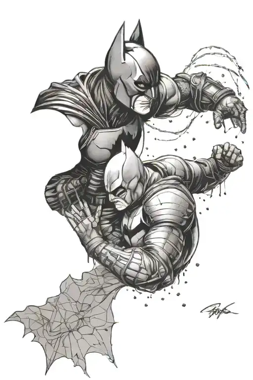 Dark Knight And Bane Fight Scene Both Holding