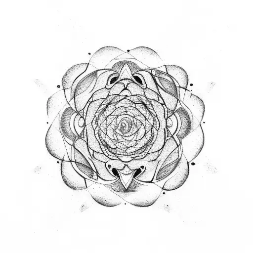 Floral Golden Ratio Spiral
