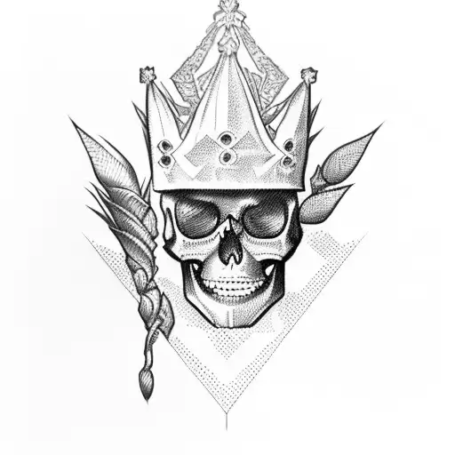 Pineapple Skull With Crown