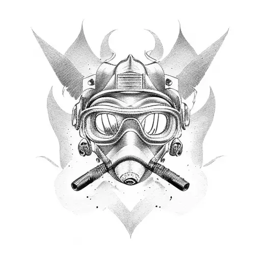 Pandemic Mask Firefighter