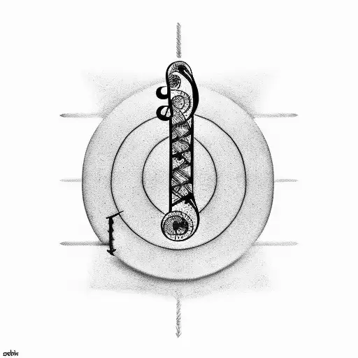 Musical Notes Forming A Football Field