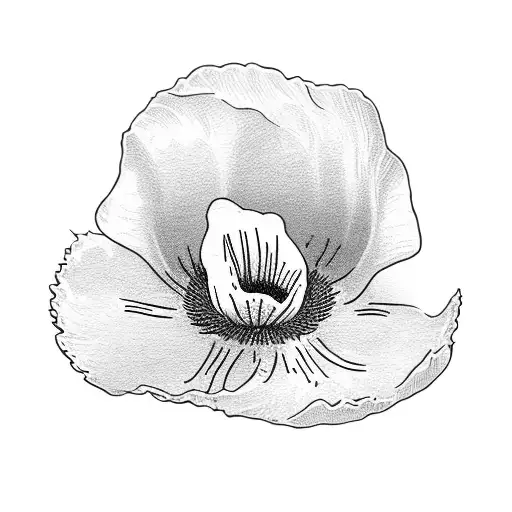 Morning Glory Poppy And Snowdrop Flowers All In A Small Bunch Thin And Dainty