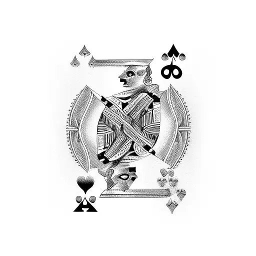 A Winning Hand Of Playing Cards With A Checkered Racing Flag Background