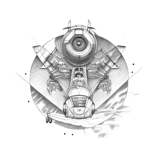 A Person Who Repairs An Airplane And A Motorcycle