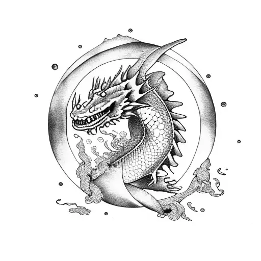 Aquarius With Water Dragon