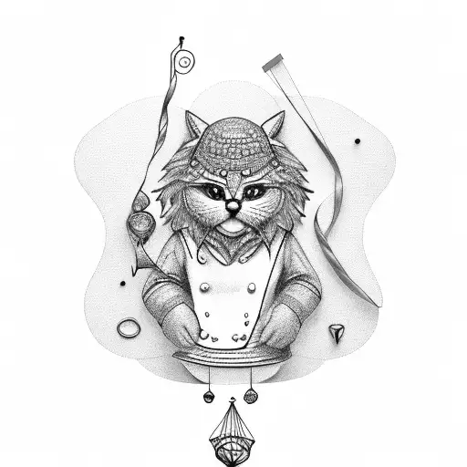 A Chef Constructing A Kite Out Of Jewelry