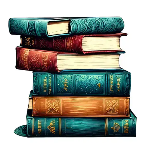 A Stack Of Books With Each Book Representing One Of The Client's Children