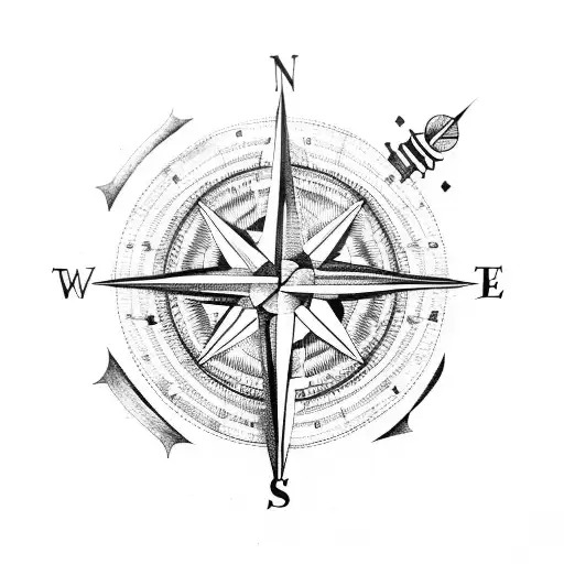 Compass Pointing To Death