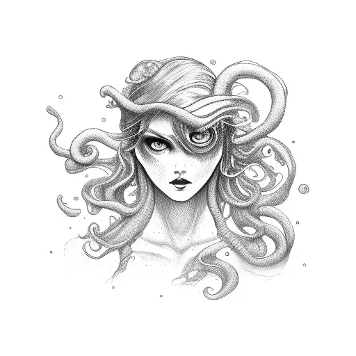 Sea Cryptid Beautiful Hairstyle