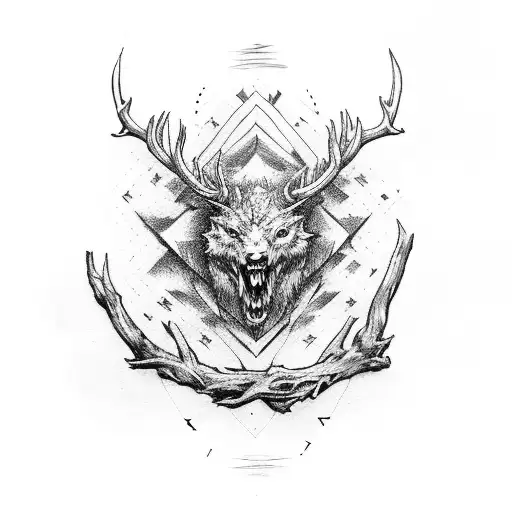Wild Hunt Symbol Rooted In Leshen Horns