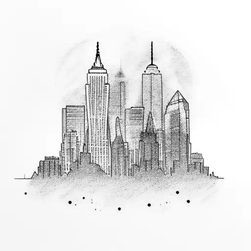 A Soccer Player With A New York Skyline In The Background