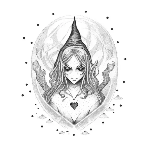 A Witch Holding A Heart