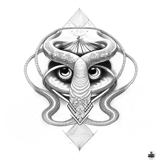 Third Eye With Snake