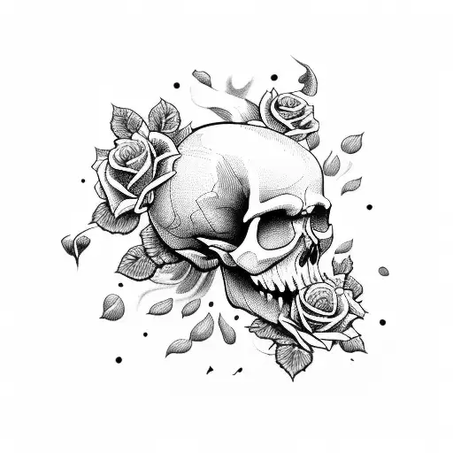 Skull And Roses