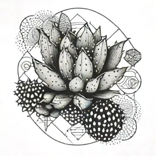 A Sea-inspired Geometric Design Incorporating Cactus Elements