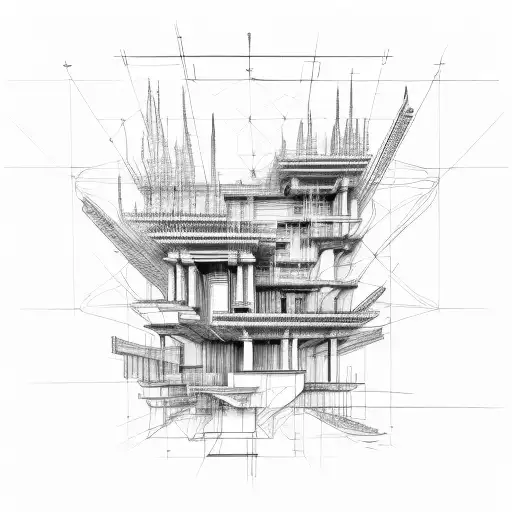 Abstract Architecture Construction Plan