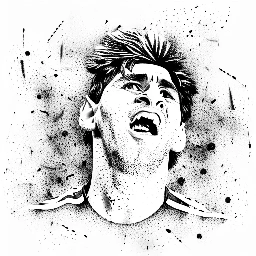 Football Messi Maradona