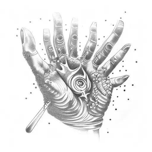 Hand Being Burnt By Stove Fire