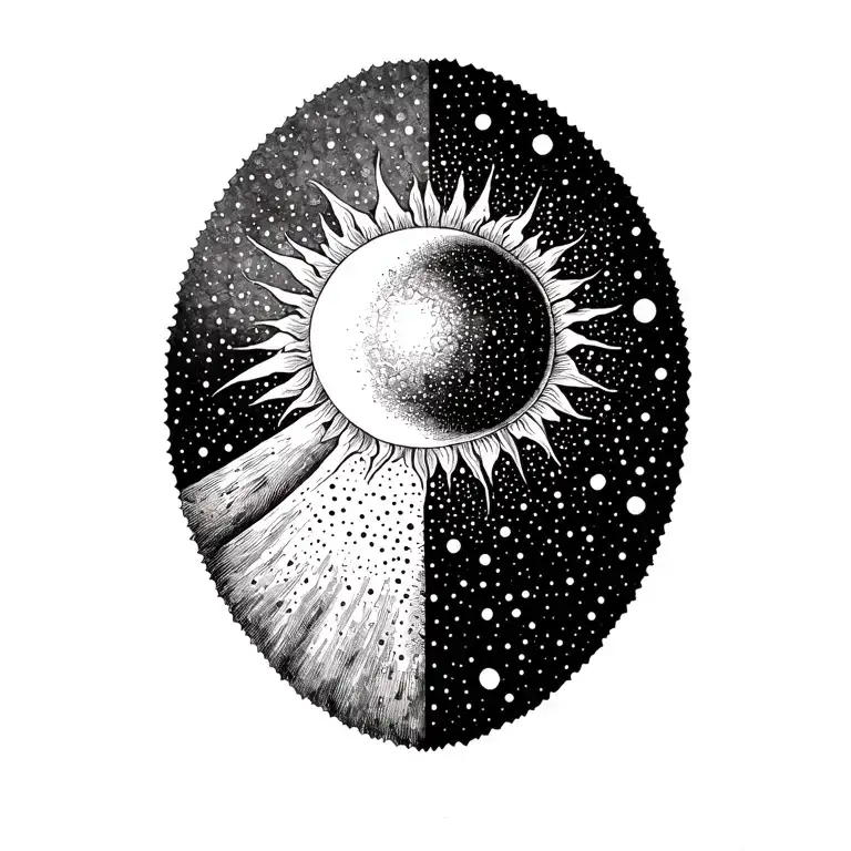 Sun Beaming Over The Universe