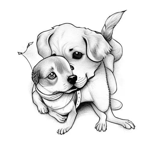 The Little Prince With A Dog Watching Peter Pan And Wzndy Flying To Wonderland