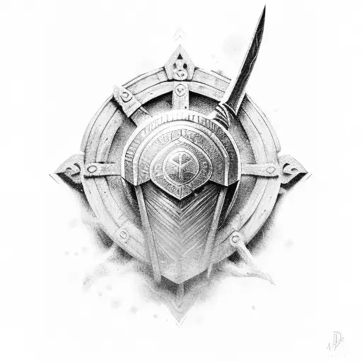 Espartan Warrior With A Shield