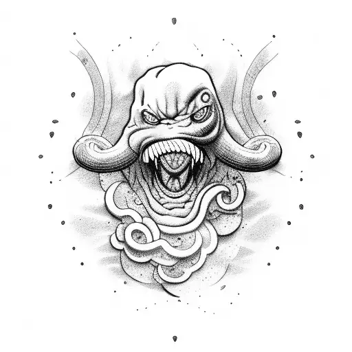 Ultra Instinct Snake Throwing A Wave