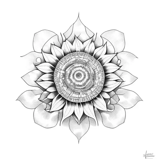 Tortoise And Sunflower