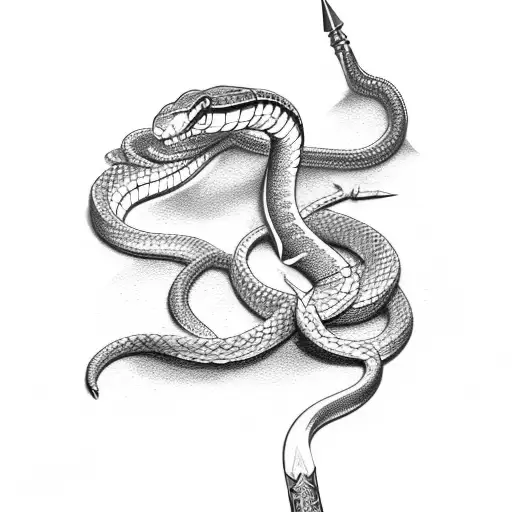 Snake Spitting A Dagger