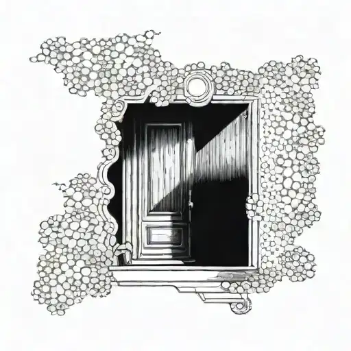 Door Boy Opening In Dark Shade Light Outside The Room