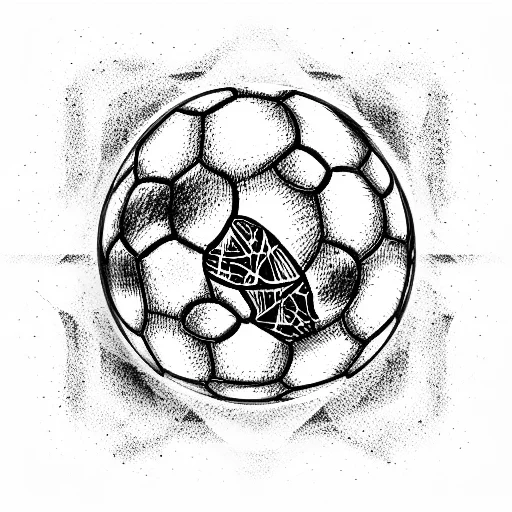 Football With Names Of Messi And Maradona