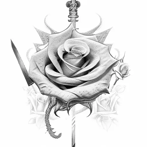 Polish Sword With Roses