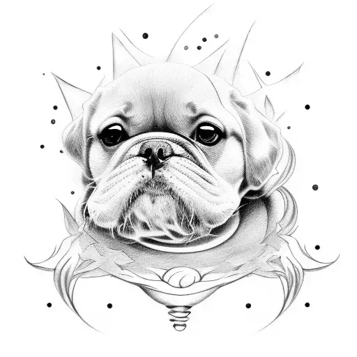 Baby Foot And Dog Foot