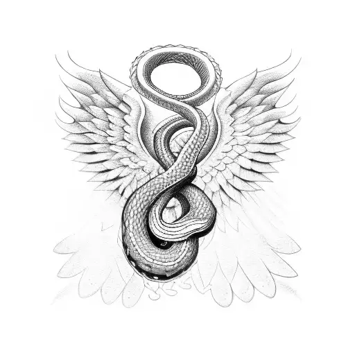 Snake With Angel Wings
