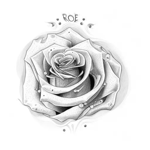 The Names Faye And Max Inside A Rose