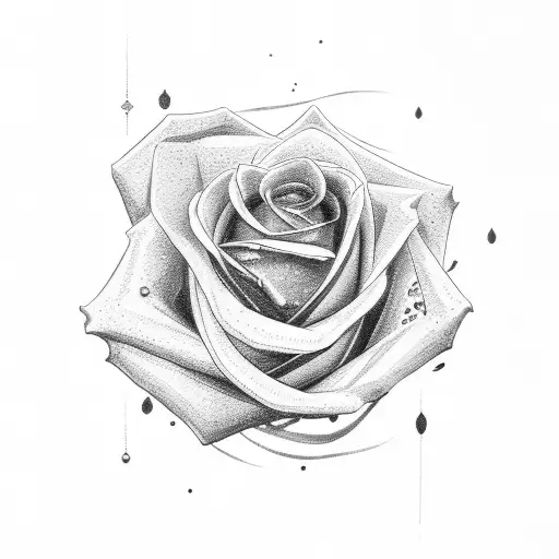 The Names 'Faye' And 'Max' Inside A Rose