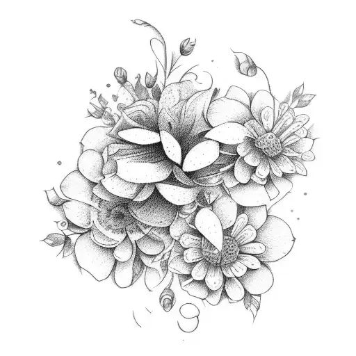 January And December Birth Flower Bouquet