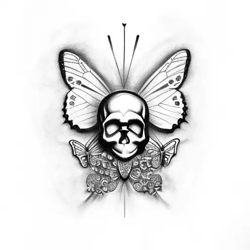 Butterfly With A Skull