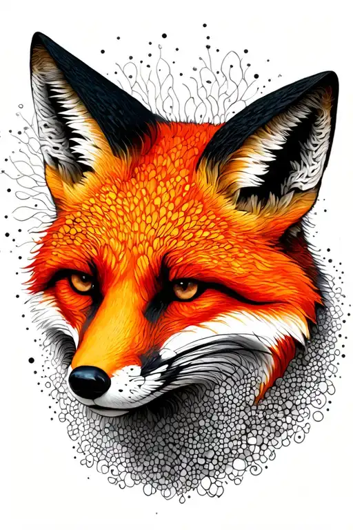 Orange Fox Face