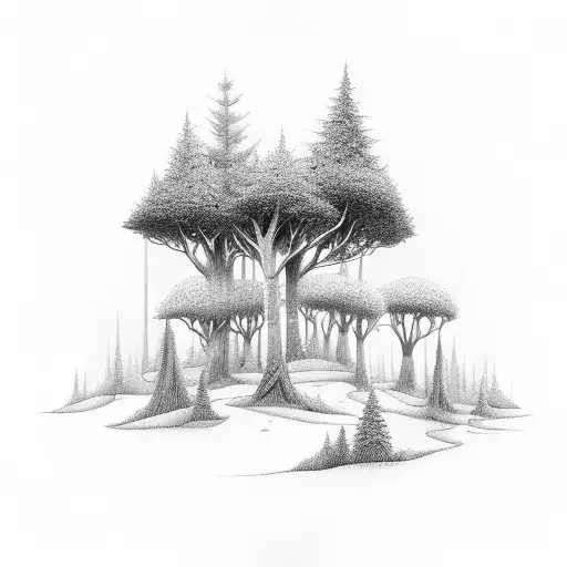 Forest With A Long Brudge