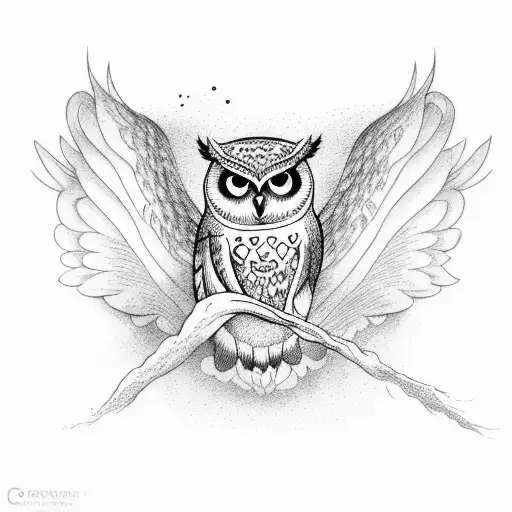 Owl Flying Out Of Book