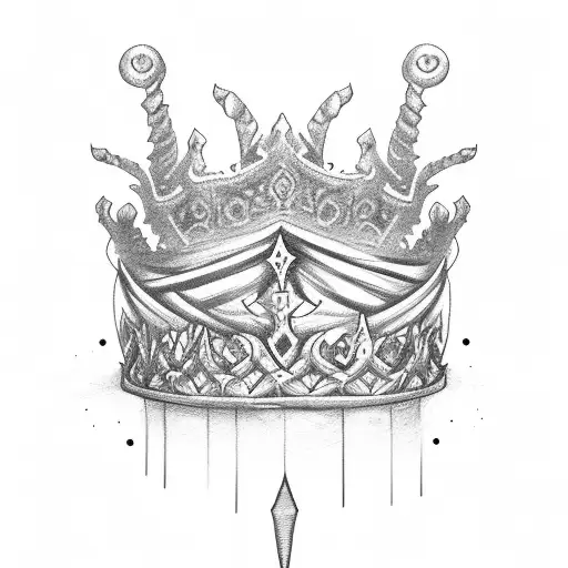 Thorn Crown And Then Under It Letters K B H